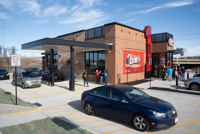 Raising Cane's restaurant development in Topeka